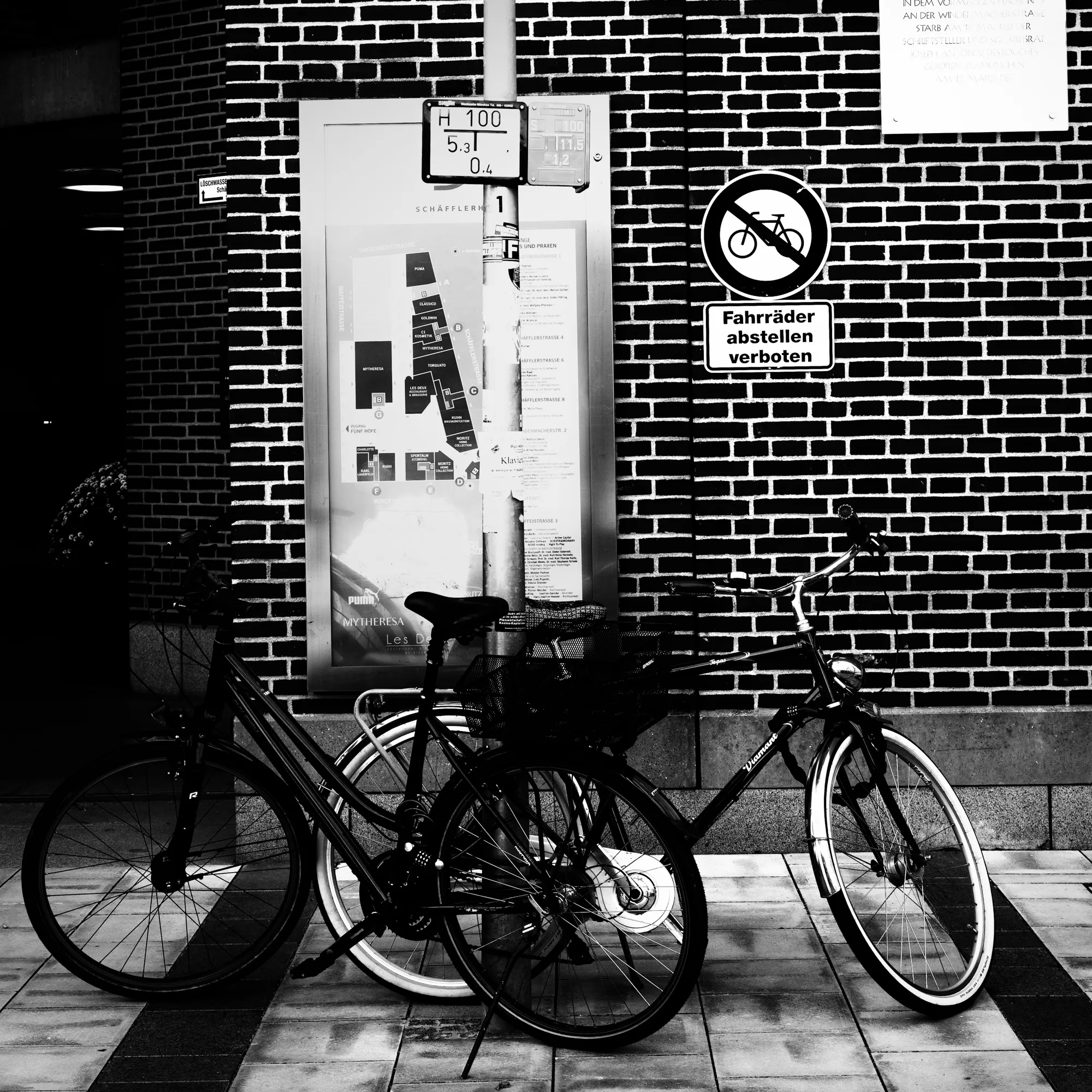Exception handling: accepted - A bicycle parked against the rules